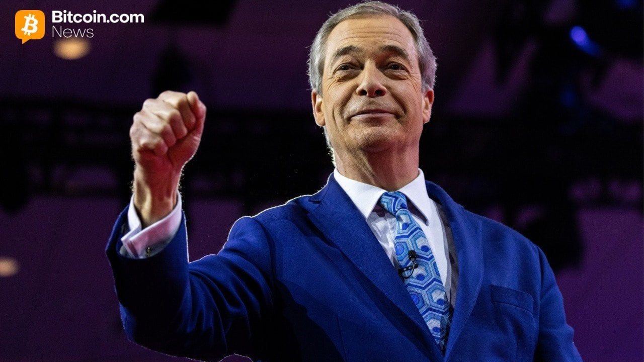 Nigel Farage Discloses $288,000 Stake in Former UK Chancellor’s Bitcoin Treasury Firm